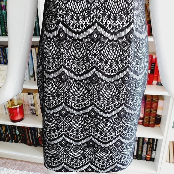 Jessica Simpson Bonded Lace Sleeveless Back Zip Up Mini Dress P5505 - Picture 4 of 9